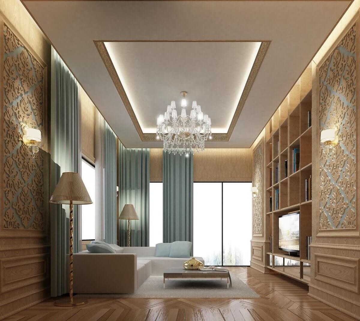 ديكورات جبس اسقف راقية كلاسيك 2024 أشيك تصميمات راقية